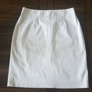 Banana Republic White Pencil Skirt